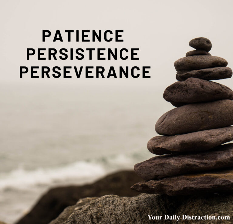 Patience - Persistence - Perseverance