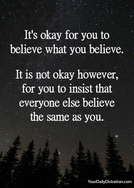 Believe What You Believe