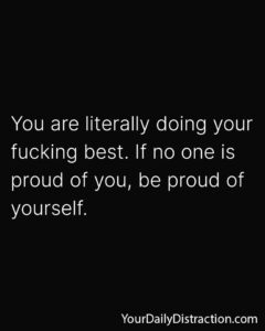 Proud of Yourself